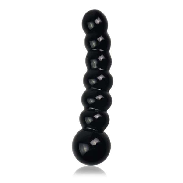 DILDO 6.8" GLASS ROMANCE BLACK | | €11.80 | mojsexshop.sk