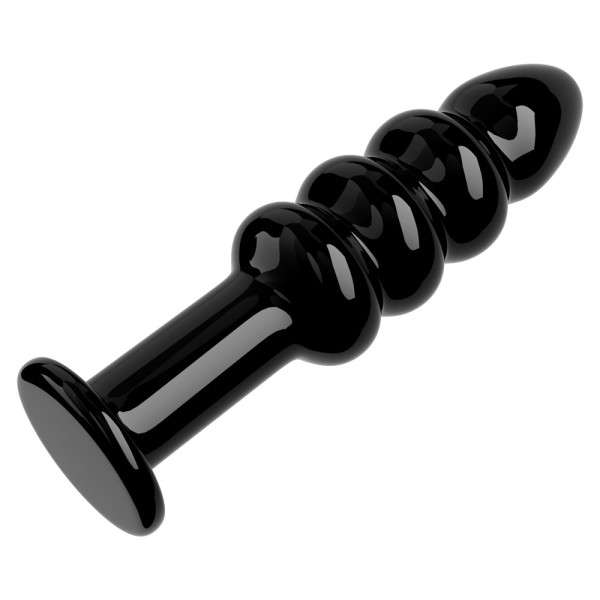 ANAL PLUG 5.5" GLASS ROMANCE BLACK | | €10.40 | mojsexshop.sk