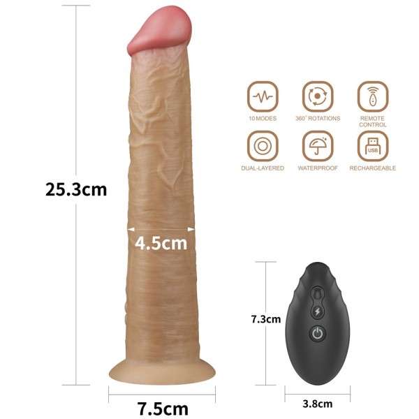 10'' DUAL LAYERED PLATINUM SILICONE ROTATOR | | €62.88 | mojsexshop.sk