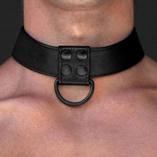 BONDAGE FETISH BLACK MATT COLLAR WITH LEASH | | €8.50 | mojsexshop.sk