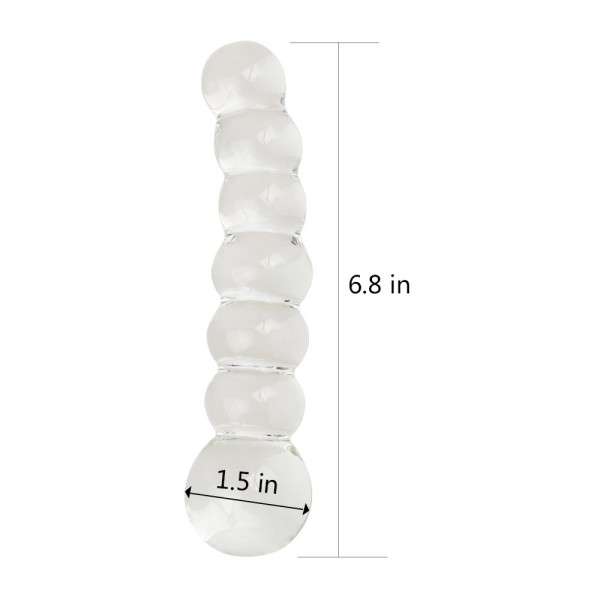 DILDO 6.8" GLASS ROMANCE BLACK | | €11.80 | mojsexshop.sk