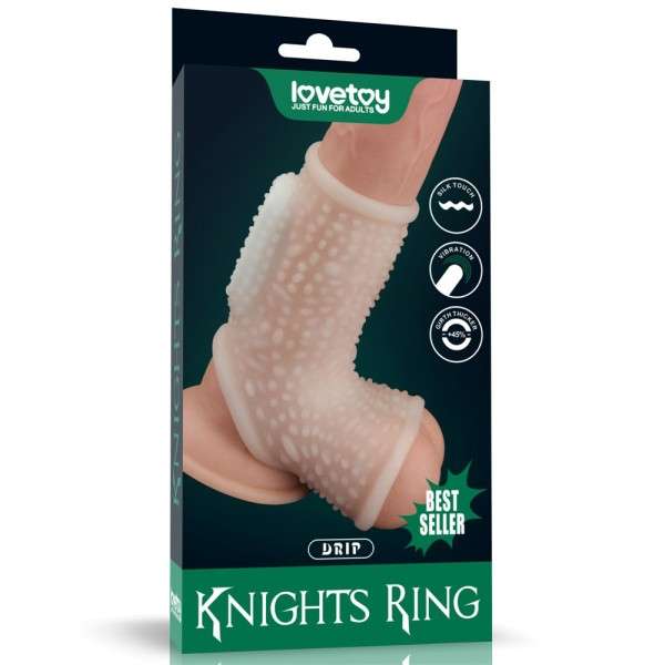 VIBRATING DRIP KNIGHTS RING WITH SCROTUM SLEE | | €11.38 | mojsexshop.sk