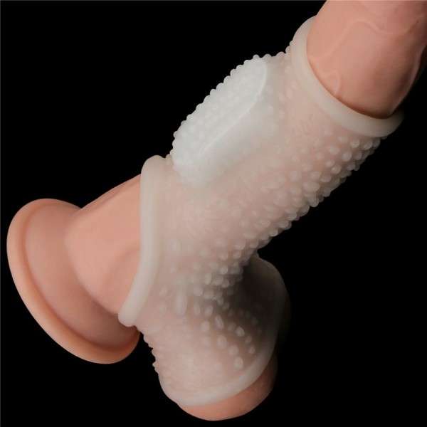 VIBRATING DRIP KNIGHTS RING WITH SCROTUM SLEE | | €11.38 | mojsexshop.sk