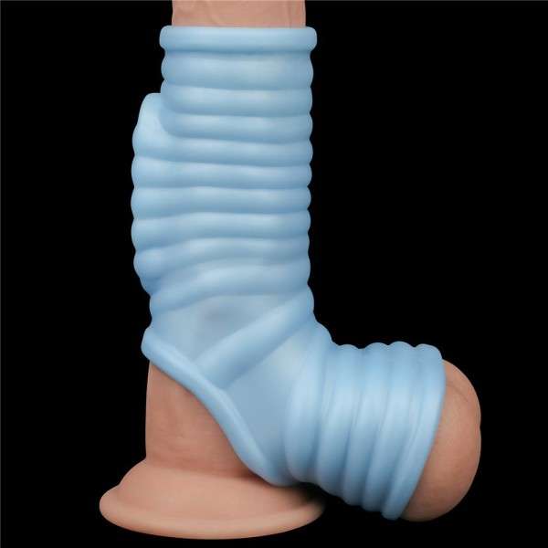 VIBRATING WAVE KNIGHTS RING WITH SCROTUM SLEE | | €8.56 | mojsexshop.sk