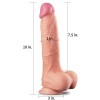 DILDO 10" DUAL LAYER PLATINUM SILICONE COCK | | €49.10 | mojsexshop.sk