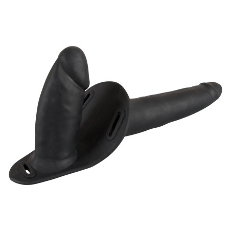 STRAPON DOUBLE STRAP ON BLACK SILICONE | | €35.88 | mojsexshop.sk