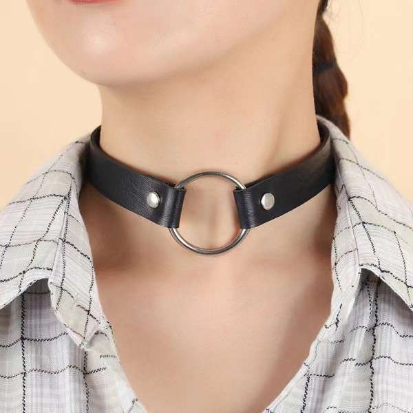 CHOKER WITH METAL RING | | €3.18 | mojsexshop.sk