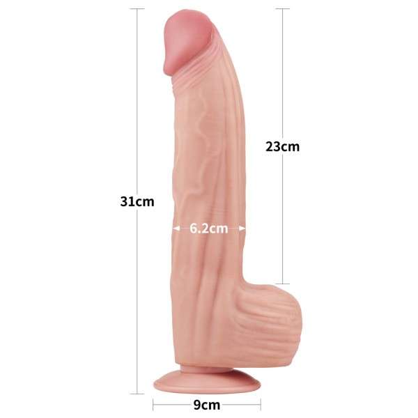 12'' KING SIZED SLIDING SKIN DUAL LAYER DONG | | €50.58 | mojsexshop.sk