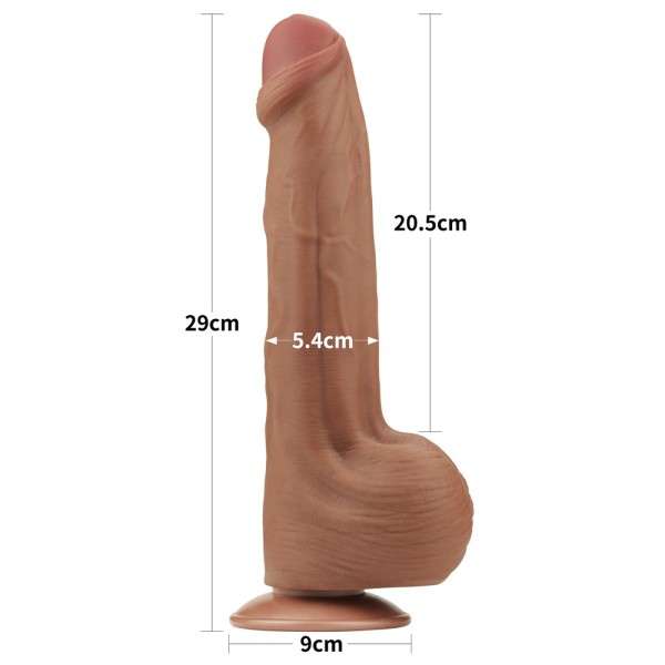 11.5'' KING SIZED SLIDING SKIN DUAL LAYER DONG BRO | | €42.76 | mojsexshop.sk