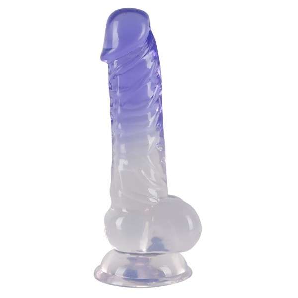 CLEAR DILDO WITH BALLS | | €14.90 | mojsexshop.sk