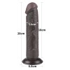 DILDO 8'' SLIDING SKIN DUAL LAYER DONG BLACK | | €13.96 | mojsexshop.sk