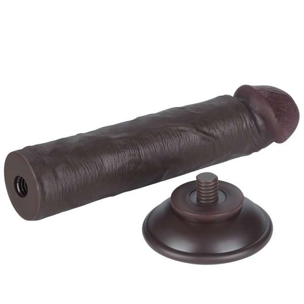 DILDO 8'' SLIDING SKIN DUAL LAYER DONG BLACK | | €13.96 | mojsexshop.sk