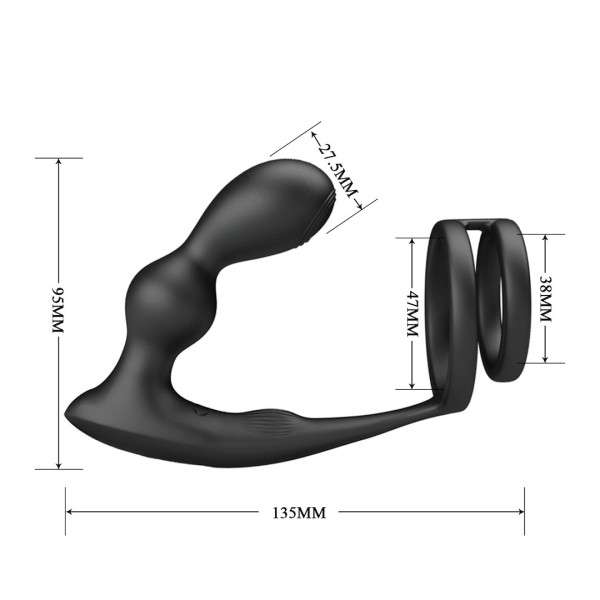 PROSTATE MASSAGER PRETTY LOVE VIBRATION PENIS SLEEVE VI | | €23.72 | mojsexshop.sk