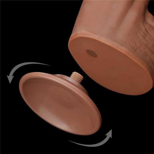 12'' KING SIZED SLIDING SKIN DUAL LAYER DONG BROWN | | €50.58 | mojsexshop.sk