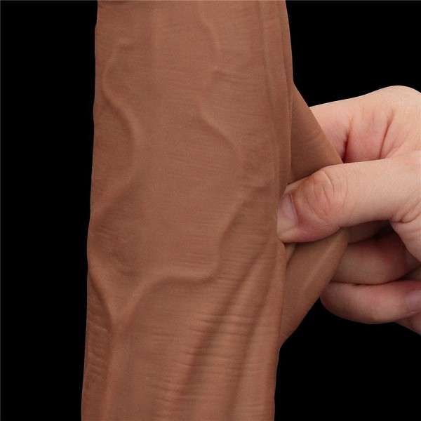 12'' KING SIZED SLIDING SKIN DUAL LAYER DONG BROWN | | €50.58 | mojsexshop.sk